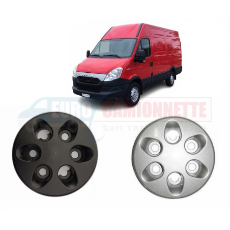 Enjoliveur Cache Roue Argenté ou Noir pour Iveco Daily jusqu a 2006