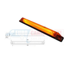 Feux de gabarit LED 12/24V LONG ORANGE