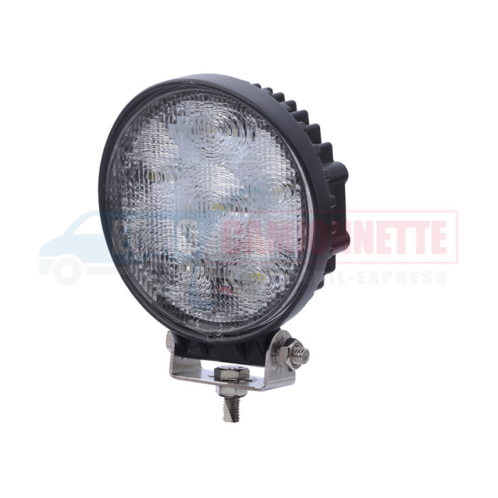 Phare de travail 6x LED 12/24V Rond.