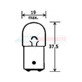 10 x Ampoules "Trifa Germany" 12V R5W BA15 