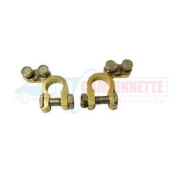 Jeu de 2 cosses pour batterie +/- auto voiture utilitaire moto