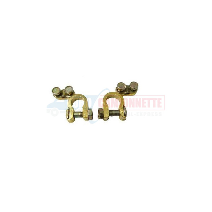 Jeu de 2 cosses pour batterie +/- auto voiture utilitaire moto