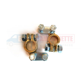 Jeu de 2 cosses pour batterie +/- auto voiture utilitaire moto