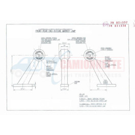 Feux de gabarit LED 12/24V 6 x led
