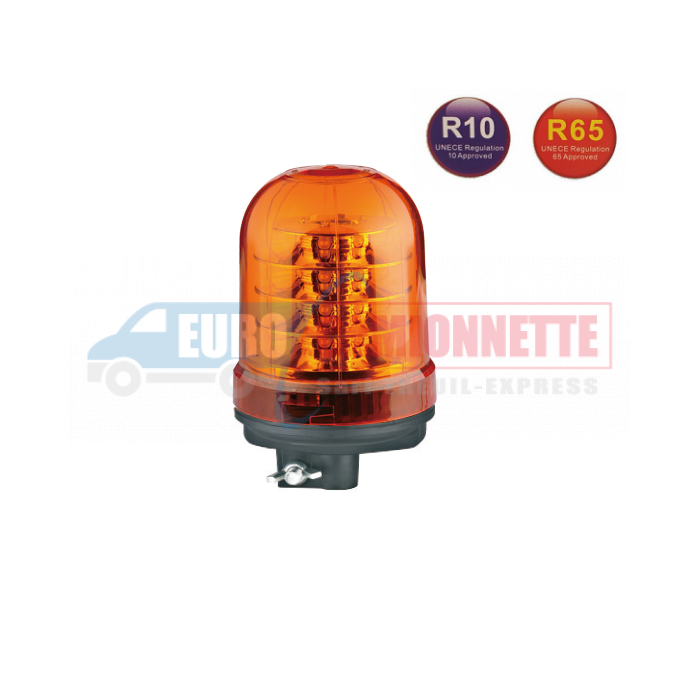 Gyrophare LED Orange 24v