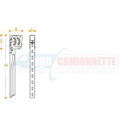 Support relevable pour protection latérale Magnelis