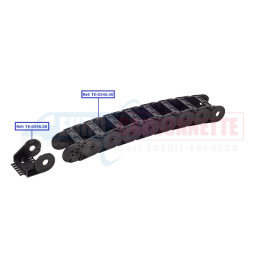 Raccords peigne serre câbles pour chaîne porte câble Uniflex