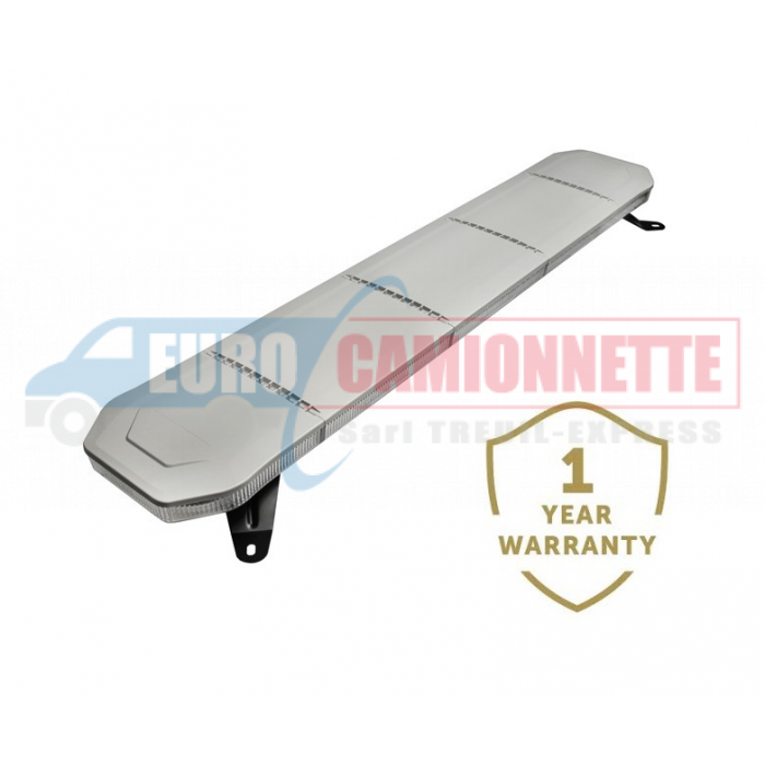 Rampe lumineuse Silver à Led 12/24v 110 cm ou 135 cm en aluminium pour dépanneuse, remorque, plateau etc