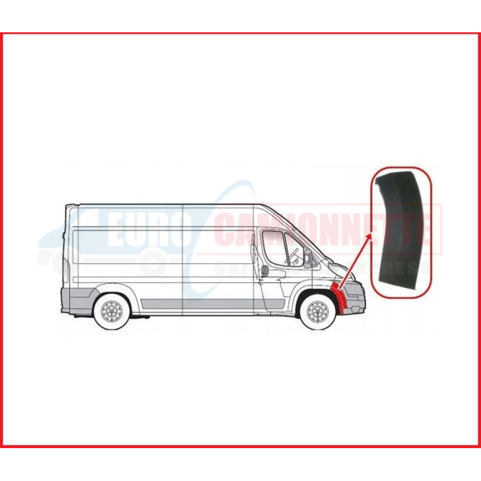 Moulure de porte avant droit ou gauche  Jumper III / Ducato et Boxer 06-11