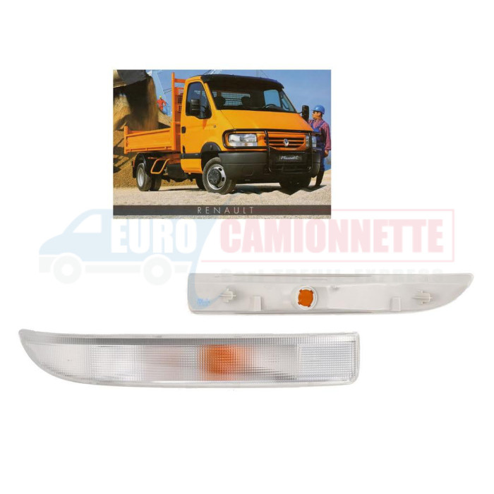 Clignotant Blanc pour Renault Mascott ou Master II, Interstar et Movano de 1998 à 2003 Euro-Camionnette