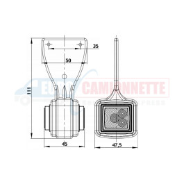 FEUX de Gabarit souple LED 12/24V  