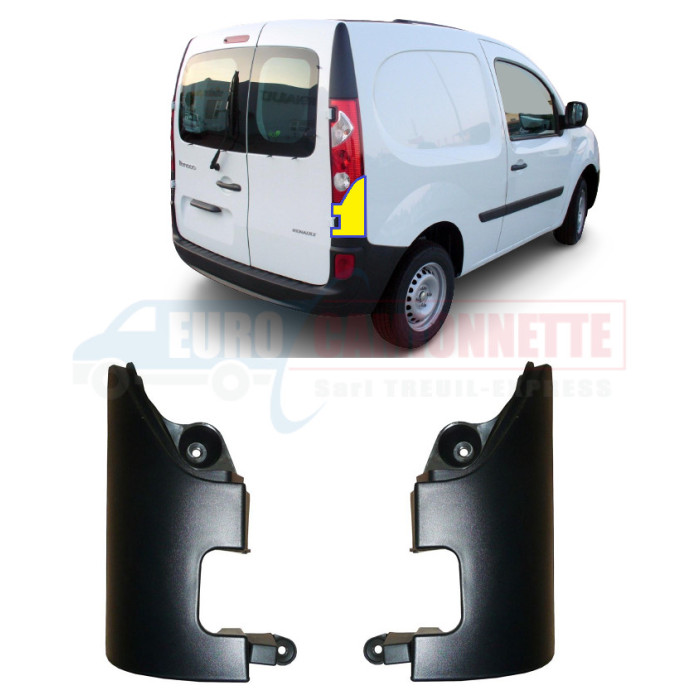 Moulure sous feux arrière Droit ou Gauche pour Kangoo II et Citan de 2008 - 2020