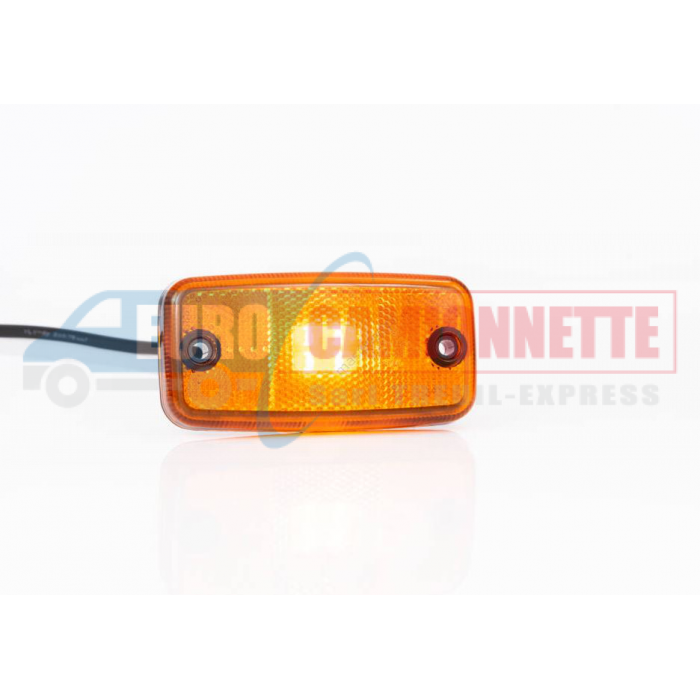 Feu de gabarit universel à LED jaune avec réflecteur 12/24 V pour dépanneuse ou remorque