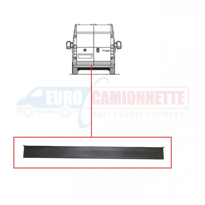 Moulure avec Eclairage de plaque d'immatriculation pour Jumper III / Ducato et Boxer 06-11