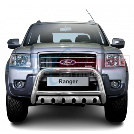 Pare-Buffle avec Plaque de Protection Homologué pour Ford Ranger 2007-2012