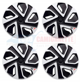 Lot de 4 enjoliveurs bombé 15" ou 16" pour Master / Trafic / Boxer / Iveco et autres utilitaire