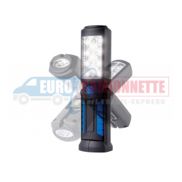 Lampe torche baladeuse LED rechargeable 21+5 LED 12V/230V
