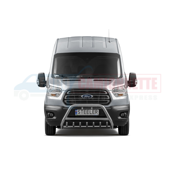 Pare-Buffle avec Grille Homologué pour Ford Transit 2014-2019