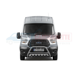 Pare-Buffle avec Plaque de Protection Homologué pour Ford Transit 2014-2019