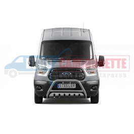 Pare-Buffle avec Plaque de Protection Homologué pour Ford Transit 2014-2019