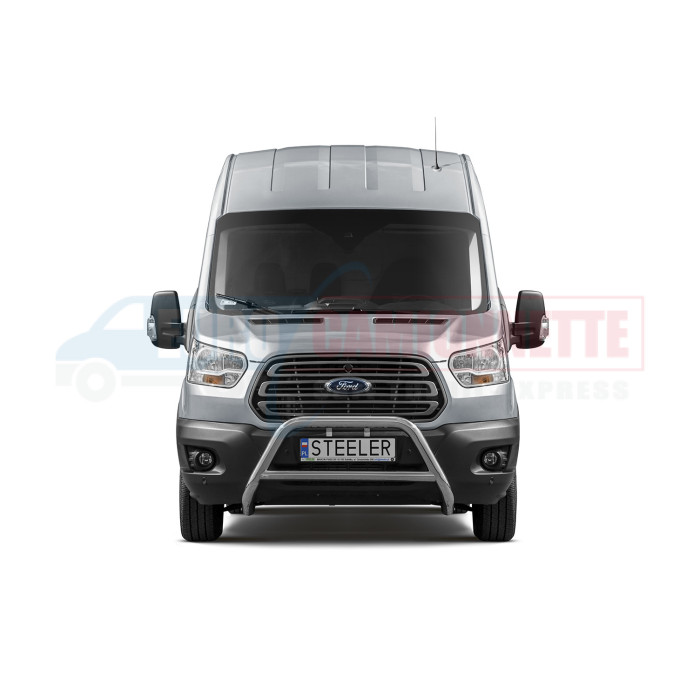 Pare-Buffle avec Barre Centrale Homologué pour Ford Transit 2014-2019