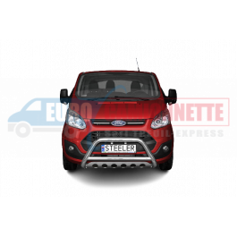 Pare-Buffle avec Plaque de Protection Homologué pour Ford Transit Custom 2012-2018