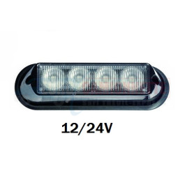 FEUX DE PENETRATION LED 4xLed 12/24V Orange.